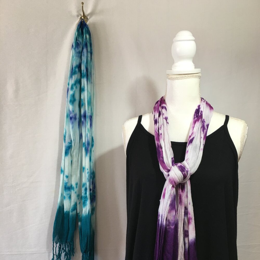 Set of Tie Dye Fashion Scarfs